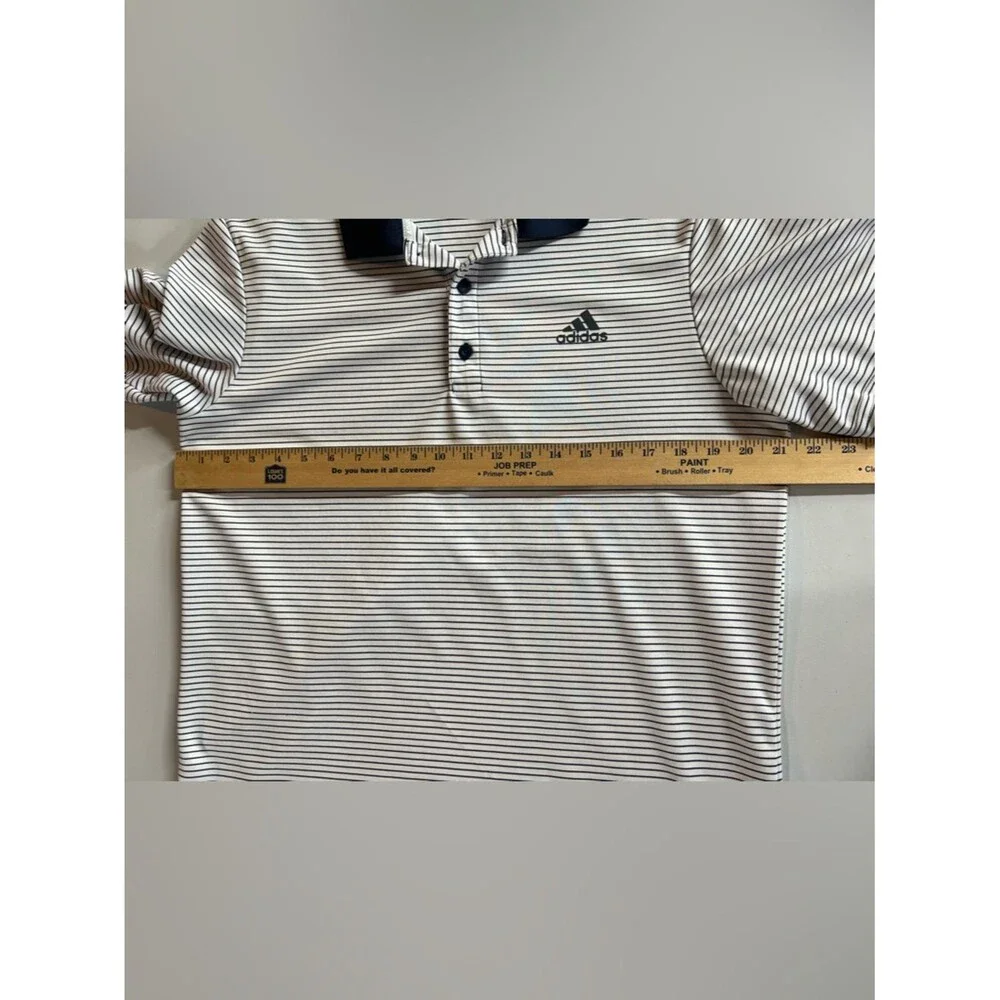 Adidas Golf Navy White Performance Polo Mens Medium
